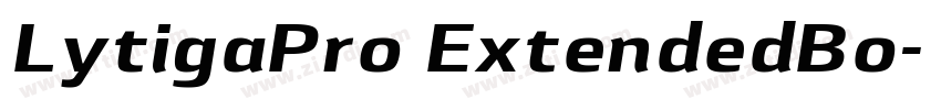 LytigaPro ExtendedBo字体转换